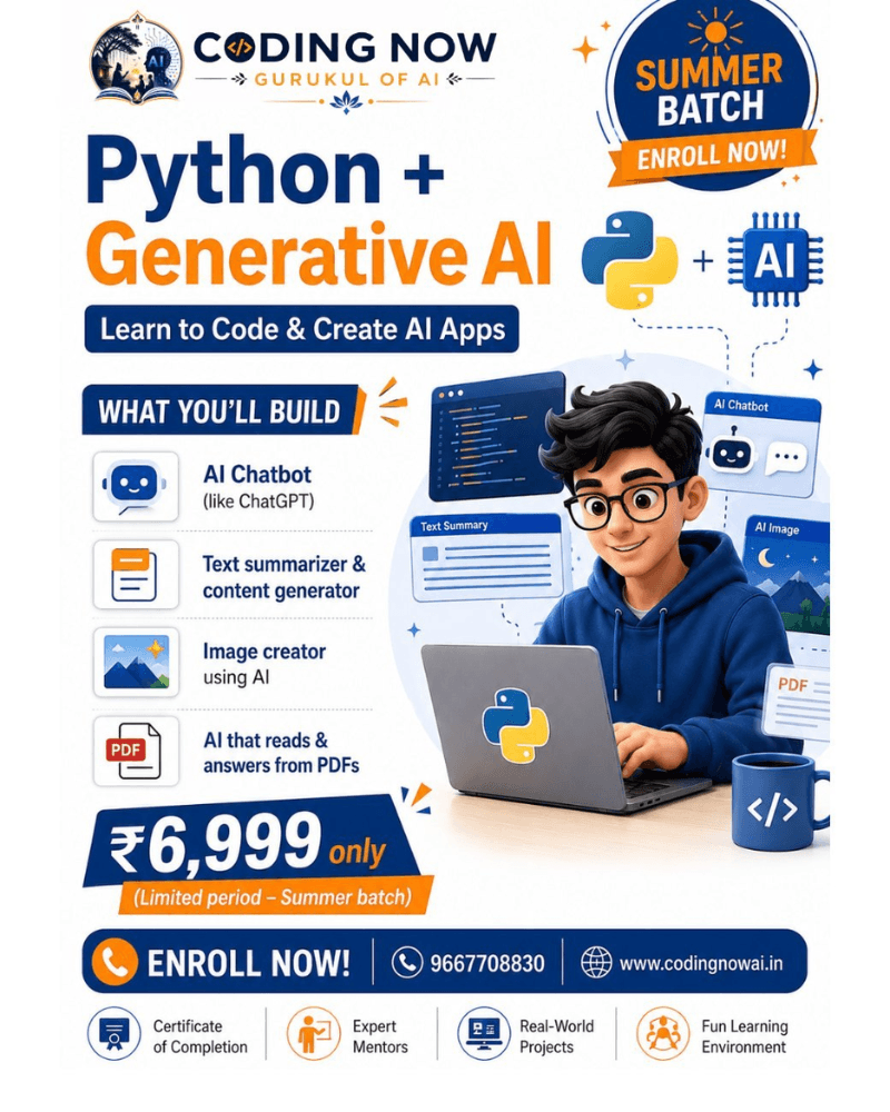 Coding Now – AI, Data Science & Full Stack Courses Delhi